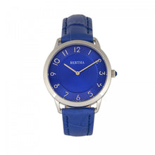Load image into Gallery viewer, Bertha Abby Swiss Leather-Band Watch - Silver/Blue - BTHBR6805