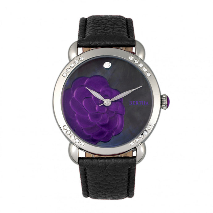 Bertha Daphne MOP Leather-Band Ladies Watch - BTHBR4603