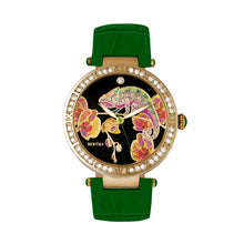 Load image into Gallery viewer, Bertha Camilla Mother-Of-Pearl Leather-Band Watch - Green - BTHBR6206