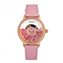 Load image into Gallery viewer, Bertha Adaline Mother-Of-Pearl Leather-Band Watch - Pink - BTHBR8206