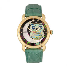 Load image into Gallery viewer, Bertha Ashley MOP Leather-Band Ladies Watch - Gold/Teal - BTHBR3003
