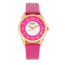 Load image into Gallery viewer, Bertha Ida Mother-of-Pearl Leather-Band Watch - Pink  - BTHBS1206