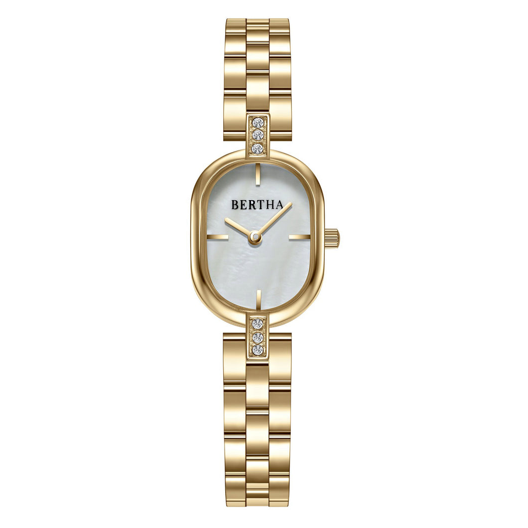 Bertha Lana Bracelet Watch - Gold/White - BTHBS1502