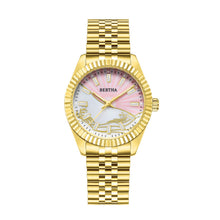 Load image into Gallery viewer, Bertha Marina Mother-Of-Pearl Bracelet Watch - Gold - BTHBS1703

