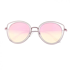 Bertha Sasha Polarized Sunglasses - Pink/Rose Gold - BRSBR030RG