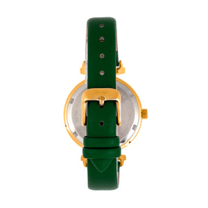 Bertha Jasmine Leather-Band Watch - Green - BTHBR9604