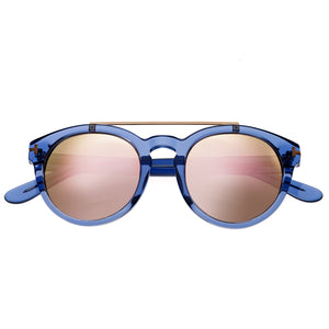 Bertha Ava Polarized Sunglasses - Blue/Rose Gold - BRSBR011B