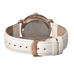 Bertha Genevieve MOP Leather-Band Ladies Watch - Rose Gold/White - BTHBR3806