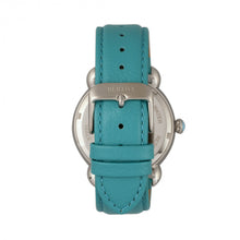 Load image into Gallery viewer, Bertha Jennifer MOP Leather-Band Ladies Watch - Silver/Turquoise - BTHBR5001
