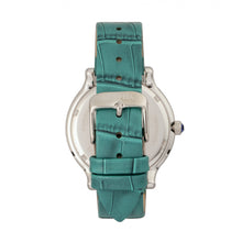 Load image into Gallery viewer, Bertha Cora Crystal-Encrusted Leather-Band Watch - Teal - BTHBR6002
