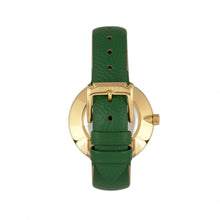 Load image into Gallery viewer, Bertha Frances Marble Dial Leather-Band Watch - Green - BTHBR6403
