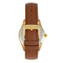Load image into Gallery viewer, Bertha Dixie Floral Engraved Leather-Band Watch - Brown - BTHBR9903
