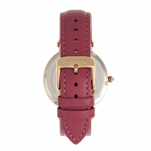 Bertha Allison Leather-Band Watch - Pink - BTHBR9306