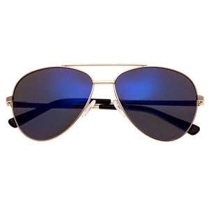 Bertha Bianca Polarized Sunglasses - Gold/Purple-Blue - BRSBR020RG
