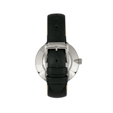 Load image into Gallery viewer, Bertha Frances Marble Dial Leather-Band Watch - Black/Cerulean - BTHBR6402
