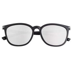 Bertha Piper Polarized Sunglasses - Black/Silver - BRSBR039SL