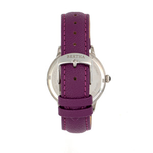 Bertha Dolly Leather-Band Watch - Purple  - BTHBS1003