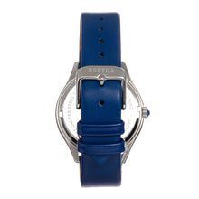 Load image into Gallery viewer, Bertha Georgiana Mother-Of-Pearl Leather-Band Watch - Silver/Blue - BTHBS1102
