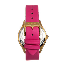 Load image into Gallery viewer, Bertha Georgiana Mother-Of-Pearl Leather-Band Watch - Gold/Pink - BTHBS1104
