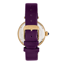 Load image into Gallery viewer, Bertha Rosie Leather-Band Watch - Gold/Purple - BTHBR8804
