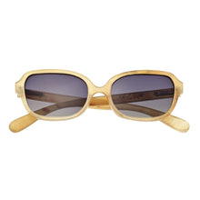 Load image into Gallery viewer, Bertha Harley Buffalo-Horn Polarized Sunglasses - Honey/Black - BRSBR004C

