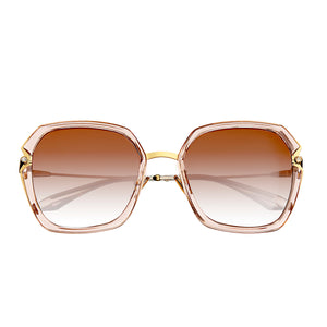 Bertha Teagan Polarized Sunglasses - Pink/Brown - BRSBR033BN
