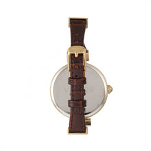 Load image into Gallery viewer, Bertha Amanda Criss-Cross Leather-Band Watch - Gold/Burgandy - BTHBR7604
