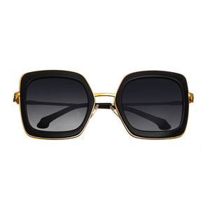 Bertha Ellie Handmade in Italy Sunglasses - Black - BRSIT106-2