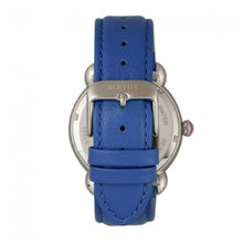 Load image into Gallery viewer, Bertha Ashley MOP Leather-Band Ladies Watch - Silver/Blue - BTHBR3005
