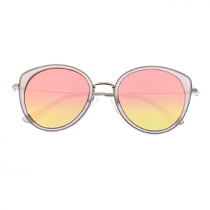 Bertha Sasha Polarized Sunglasses - Silver/Rose Gold - BRSBR030SL