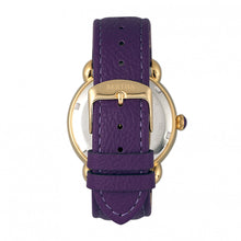 Load image into Gallery viewer, Bertha Daphne MOP Leather-Band Ladies Watch - Purple/White - BTHBR4606
