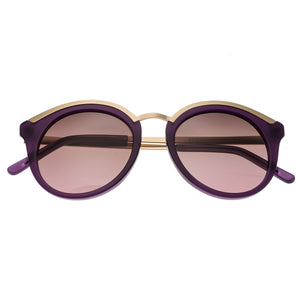 Bertha Caroline Polarized Sunglasses - Purple/Brown - BRSBR015P
