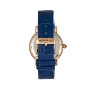 Bertha Courtney Opal Dial Leather-Band Watch - Blue - BTHBR7905