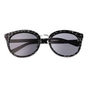 Bertha Lucy Polarized Sunglasses - Black Marble/Black  - BRSBR022SB
