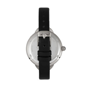 Bertha Madison Sunray Dial Leather-Band Watch - Black/Silver - BTHBR6704