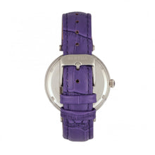 Load image into Gallery viewer, Bertha Mia Mother-Of-Pearl Leather-Band Watch - Purple - BTHBR7402
