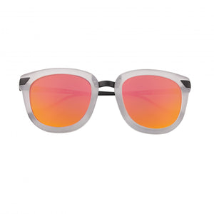 Bertha Jenna Polarized Sunglasses - Clear/Pink-Orange - BRSBR029MN