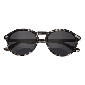 Bertha Kennedy Polarized Sunglasses - Silver Tortoise/Black - BRSBR013S