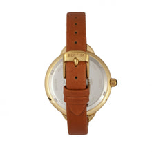 Load image into Gallery viewer, Bertha Madison Sunray Dial Leather-Band Watch - Camel/Gold - BTHBR6705
