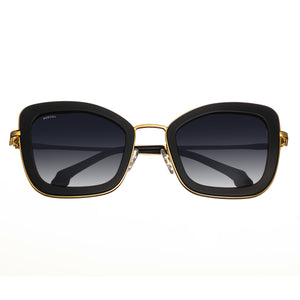 Bertha Delphine Handmade in Italy Sunglasses - Black - BRSIT108-1