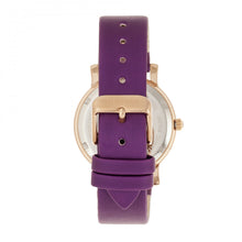 Load image into Gallery viewer, Bertha Vanessa Leather Band Watch - Purple - BTHBR8706
