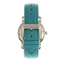 Load image into Gallery viewer, Bertha Chelsea MOP Leather-Band Ladies Watch - Silver/Turquoise - BTHBR4901
