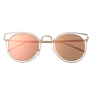 Bertha Harper Polarized Sunglasses - Rose Gold/Rose Gold - BRSBR026RG