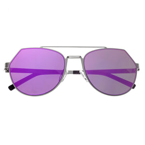 Bertha Hadley Sunglasses - Silver/Fuschia - BRSBR021S