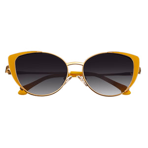 Bertha Bailey Handmade in Italy Sunglasses - Yellow - BRSIT109-1