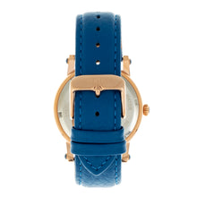 Load image into Gallery viewer, Bertha Betsy MOP Leather-Band Ladies Watch - Rose Gold/Blue - BTHBR5705
