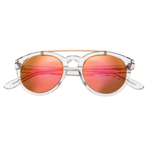 Bertha Ava Polarized Sunglasses - Clear/Rose Gold - BRSBR011W