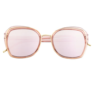 Bertha Jade Polarized Sunglasses - Pink/Rose Gold - BRSBR042PK