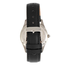 Load image into Gallery viewer, Bertha Dixie Floral Engraved Leather-Band Watch - Black - BTHBR9901
