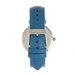 Bertha Allison Leather-Band Watch - Blue - BTHBR9303
